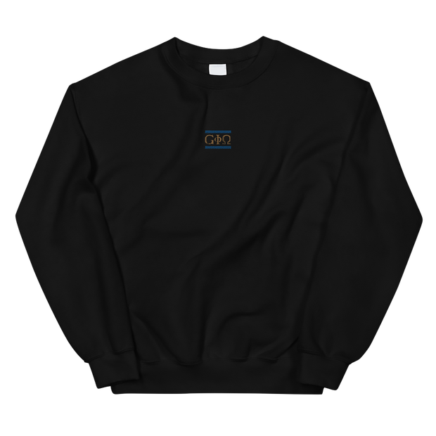 GiO Ancient Greece Embroidered Sweatshirt Black